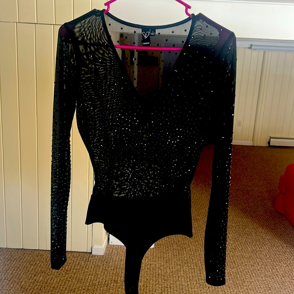 Black stone body suit